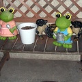 Frog garden statues