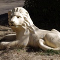 Lion statue in the park