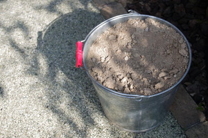 A bucket of dirt