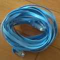 Flat blue data cable