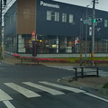 Intersection with zebra crossing