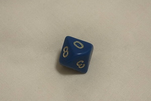 A ten-sided die